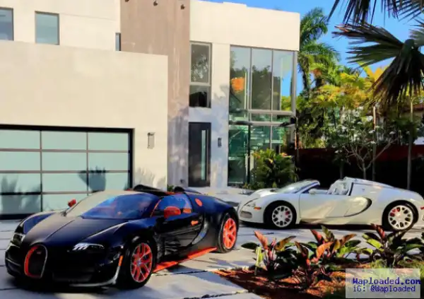 Floyd Mayweather shows off his Miami beach mansion & Buggatis